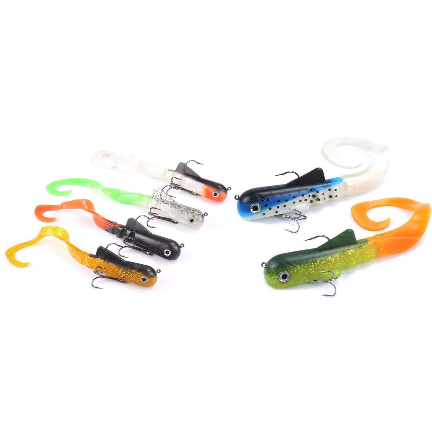 Fishing Lure Soft Plastic - 6 Stks/partij Pike Musky Dawg Vissen