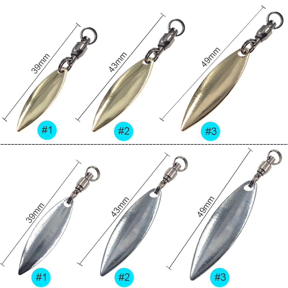 10pcs Willowleaf Blades Spinne - Fishing Lure Buzzbait recensie en prijs