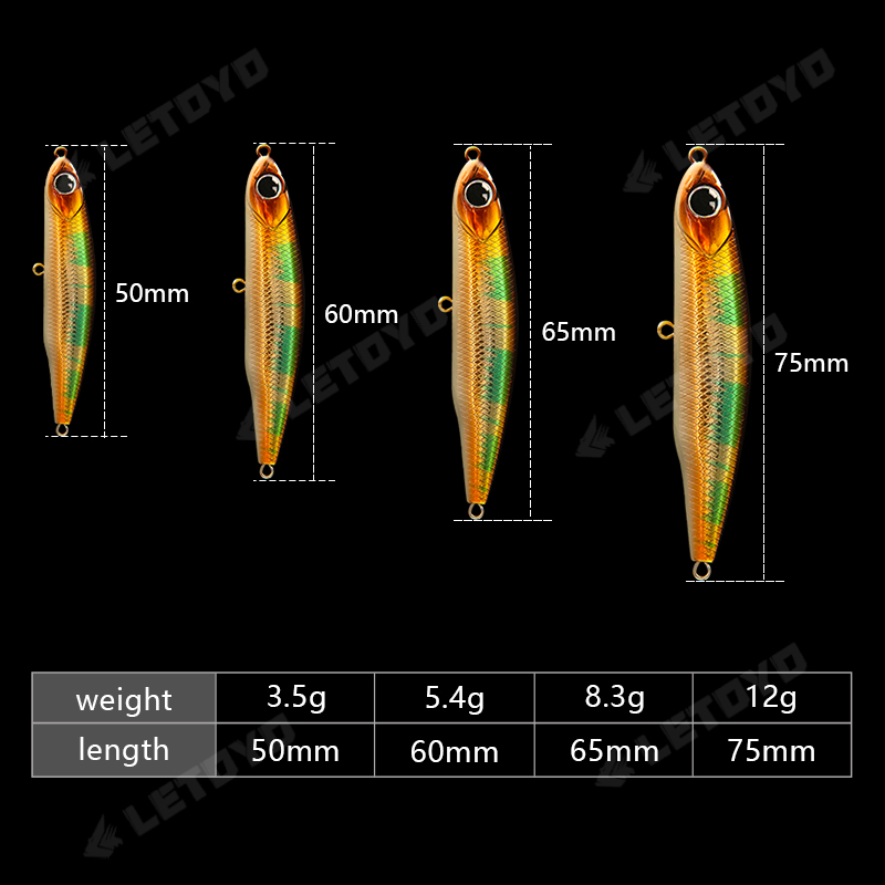 LETOYO Sinking Potlood 17g 12g - Fishing Lure Swimbait recensie en prijs
