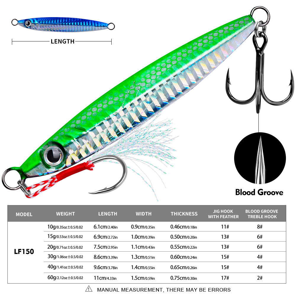 Proberos 1pc Metalen Gegoten J - Fishing Lure Spoon recensie en prijs