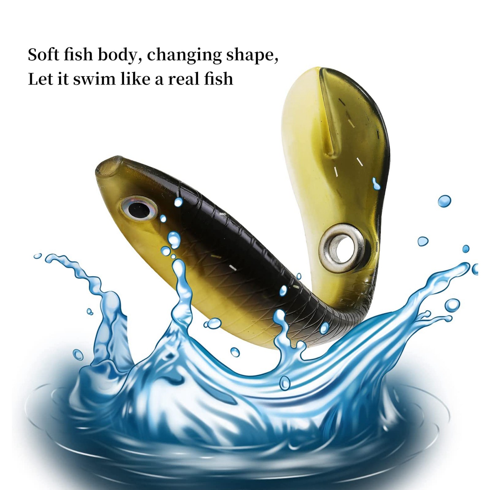 10 Stuks Zachte Vissen Lokken, - Fishing Lure Swimbait recensie en prijs