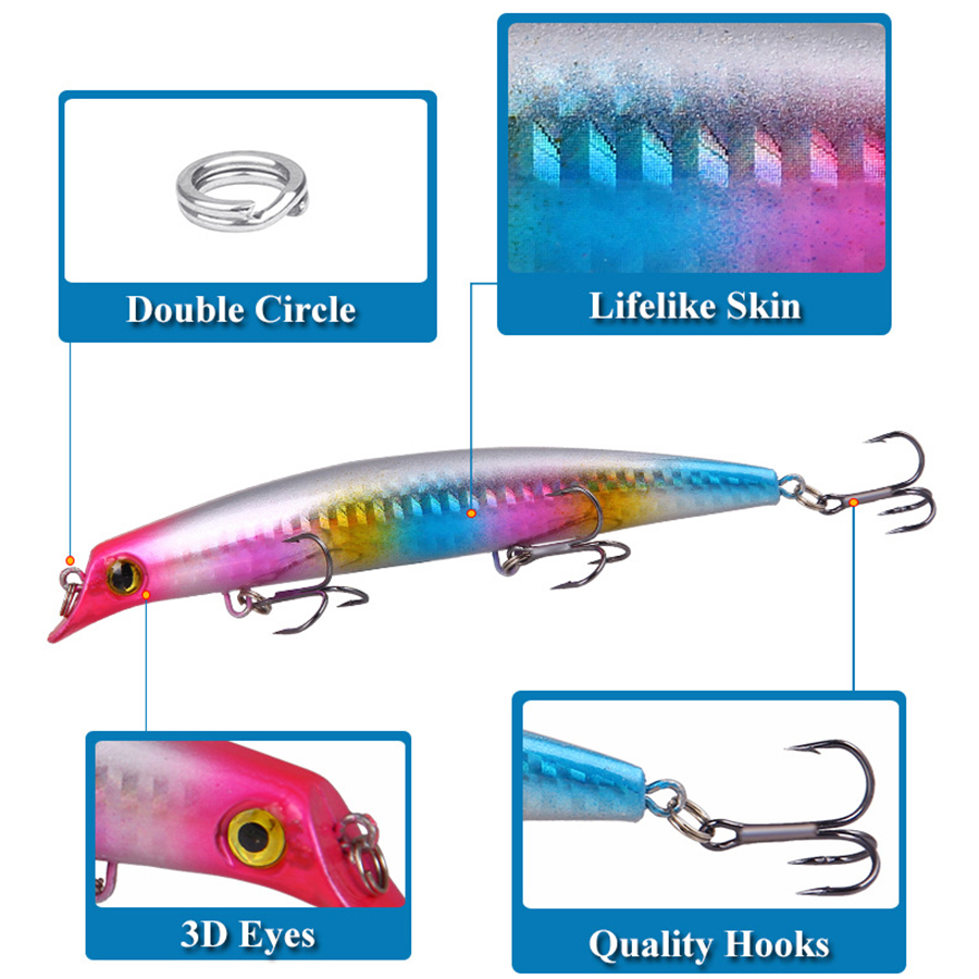 6pcs Crankbaits Vissen Lokt Ze - Fishing Lure Swimbait recensie en prijs