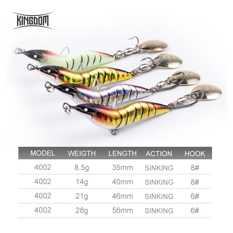 KINGDOM Garnaas Metalen Blade  - Fishing Lure Blade Bait recensie en prijs